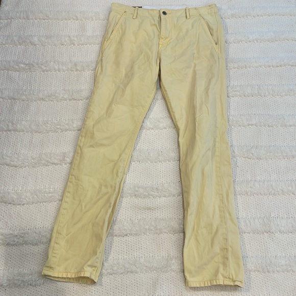 Levi Strauss & Co jeans 100% cotton yellow zipper fly pants mens 31x32 - Picture 1 of 11
